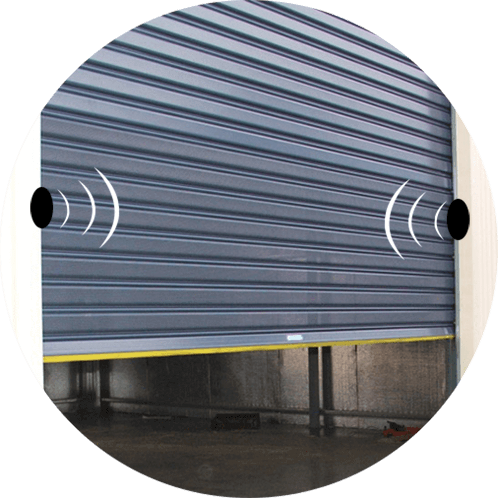 SPAX Thailand เอสแพค ประตูม้วนอลูมิเนียม ระบบเซนเซอร์กันหนีบ Safety Sensor