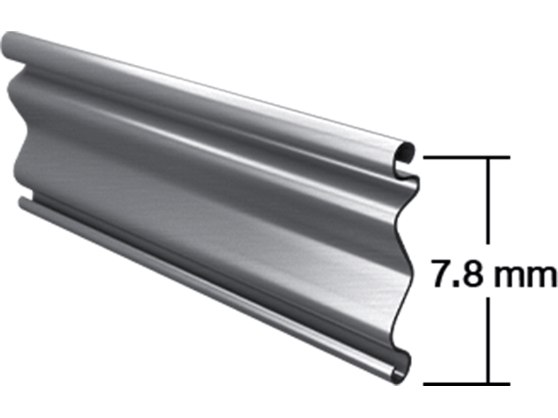 SPAX Thailand เอสแพค ประตูม้วนเหล็กและสแตนเลส ใบลอนใหญ่คู่ 7.8 mm